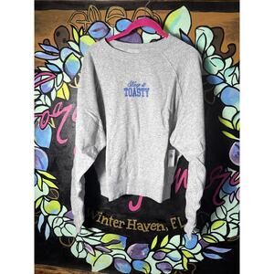 Old Navy Keep It Toasty Winter Holiday Sweatshirt, Grey, XS